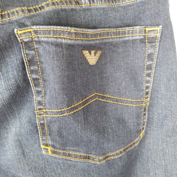 ARMANI- Button Fly J21 Regular Dark Wash Jeans Mens Size 36 - Picture 8 of 15